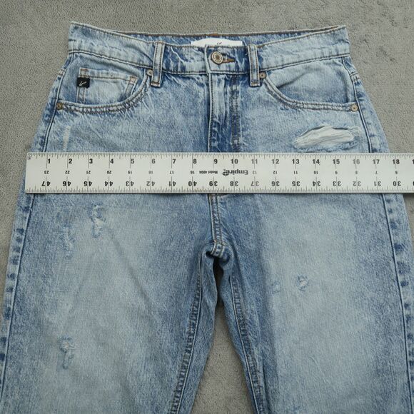KanCan Jeans Junior's Size 3/25 High-Rise Skinny Denim 26" Inseam Distressed - Picture 7 of 16